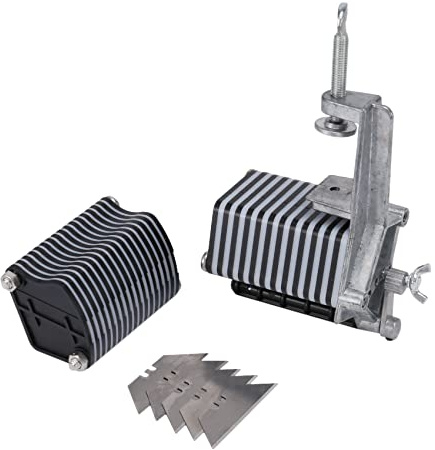 Seprendi Cortador de encaje de piel para flecos, tiras trenzadas, g¨¹rtel y punta (con 10 cuchillas)