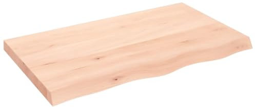 vidaXL Tablero de Mesa, Superficie de Escritorio, Tablero Repuesto de Mesa, Tablero de Estantería Comedor, Madera Maciza Roble sin Tratar