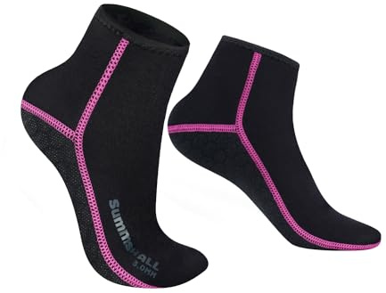 Summshall Calzini in Neoprene, 3MM Calze Neoprene Calzini Neoprene per Uomo Donna per Immersioni, Nuoto, Sport Acquatici