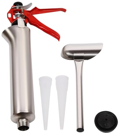 Pistola per malta in acciaio inox per malta, strumento per punte di mattoni e piastrelle, pompa a mano per calcestruzzo