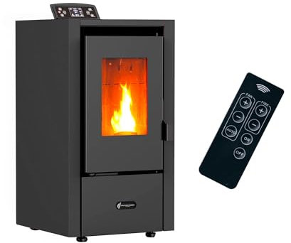 Poêle à granulés air Anita 6,5 kW Noir Sannover