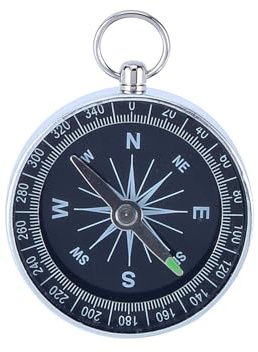 WGFOIP Outdoor Sport Compass, 360-Degree Rotating Durable Aluminum, Portable Pocket Compass for Hiking Camping Navigation