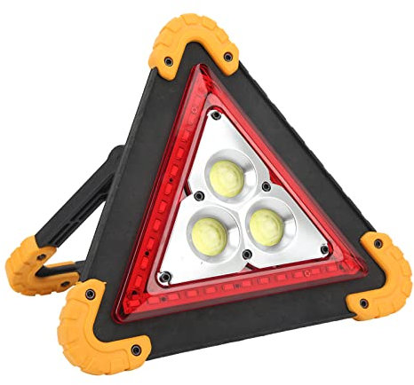 ZJchao Warndreieck kfz, 8.3in/21cm Warndreieck Auto, IP65 Faltbares Design mit 4 Modi Sicherheitsdreiecke Notfall Weit Verbreitet in Autoreparatur, LKW, Werkstatt, Abenteuer und Pannenhilfe