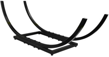 Fenteer Organizador de Estante para leña, Estable, para Interiores y Exteriores, para Almacenamiento de leña en Chimenea, 28x10x10 Inch