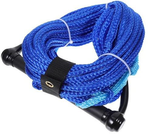 Healifty Water Ski Rope Black Handle Towable Wakeboard and Kneeboard Rope Boating Accessories for Watersports Random Color Random Color