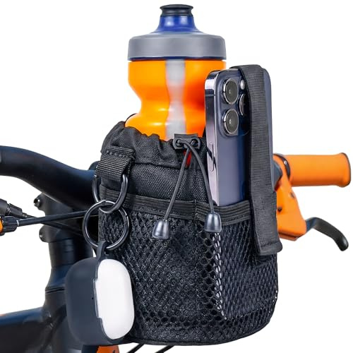 Nomad USA Universal Bike Cup Holder, Handlebar Drink Holder, Bottle Holder, Suitable for Road Bikes, Bicycles, and All (Black)
