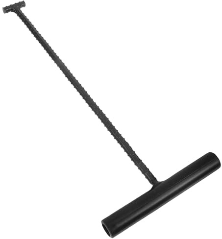 SHINEOFI Heavy Duty Drain Grate Puller Metal Manhole Cover Hook Portable and Resistant to Deformation Outdoor Use Black Metal Lifting Tool for Goods and Frames