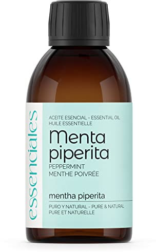Essenciales - Aceite Esencial de Menta Piperita, 100% Puro, 200 ml | Aceite Esencial Mentha Piperita