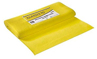 Alanos Profesional - Rollo de Bayeta Amarilla Multiusos de Calidad Extra de 6 Mt x 40 Cm. Limpieza Fácil en Cocinas, Hogar, Ventanas y Baños. Cómodo Formato de Rollo para Cortar. Amarillo