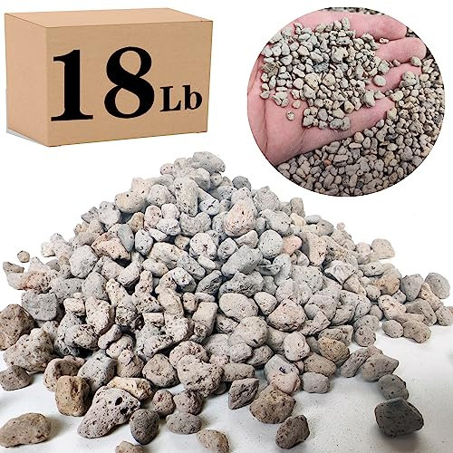 Voulosimi Trädgårdspimpsten trädgårdskaktus bonsai suckulent jordtillsats för växter, landskapsarkitektur, vasfyllmedel (1/4 tum, 8,2 kg)