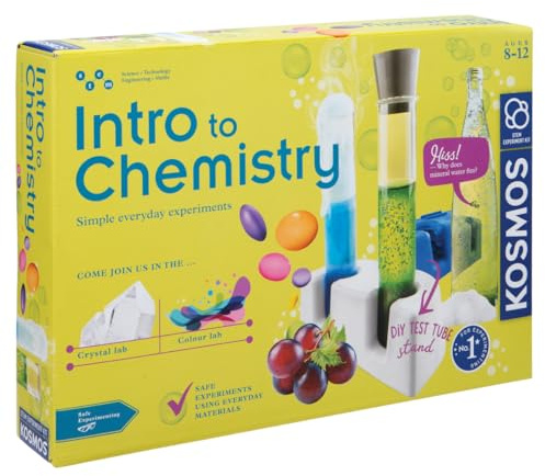 Thames & Kosmos Intro to Chemistry | STEM Science Kit for Kids Age 8–12 | Learn Basic Chemistry Concepts & Lab Skills | Educational Experiments for Beginners