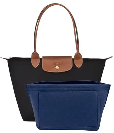 D.DUO Organisateur de portefeuille, adapté à l'organisateur de sac Le Pliage, organisateur de sac à main (Bleu Foncé, L)