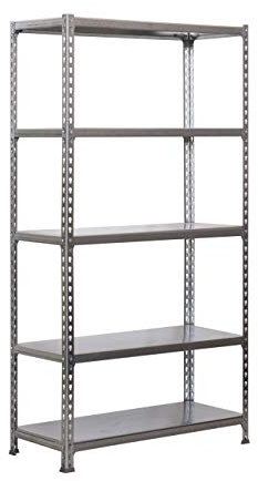 PROREGAL Schwerlastregal Big Metal Shark | HxBxT 200x120x30cm | Fachlast 200kg | Verzinkt| Standregal Lagerregal