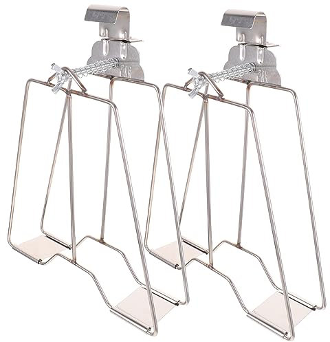 PartyKindom Stainless Steel BBQ Clamp 44cm Large Heavy-Duty Grill Clip for Duck Chicken Fish Practical Oven Barbecue Clip Set of 2 for Kitchen and Outdoor Grilling