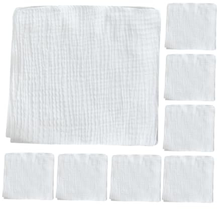 Gatuida Paños para Eructar para Bebés Recién Nacidos, Paños de Muselina 100% Algodón, Doble Capa, Tamaño 43x45 Cm, Color Claro, Suaves y Lavables, para Higiene Diaria de Recién Nacidos,