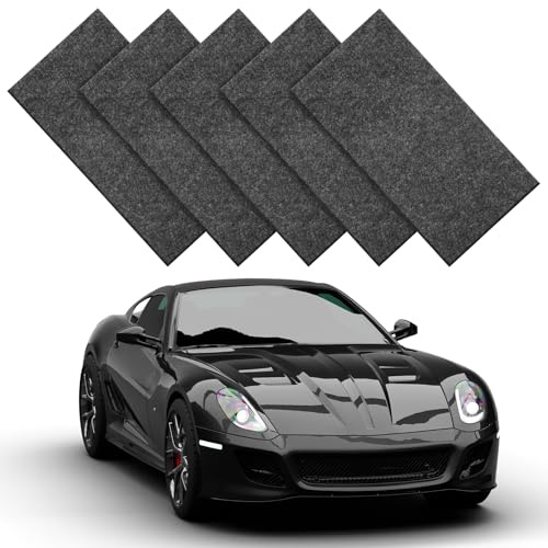 Thinp 5 Pcs Nano Sparkle Cloth for Car Scratches, Nano Scratch Remover Cloth Upgrade Nanos Magic Cloths Multi-Purpose Nanos Wipe Cloths to Easily Repair Paint Scratch, Water Spots
