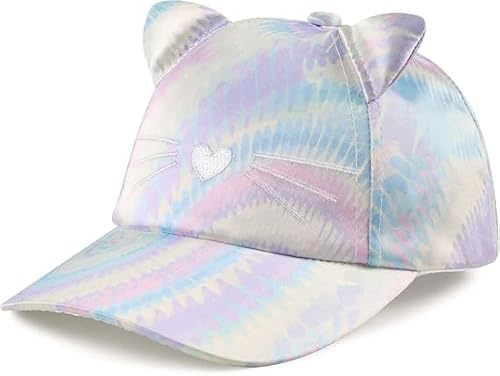 YAQUEKOU Cappello da baseball unisex per bambini, per il tempo libero, per ragazze, protezione solare, regolabile, estivo, cappello da sole per le ragazze, 3-10 anni, b, 3-9 anni