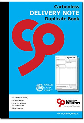 NCR Lieferschein-Durchschlagbuch A5 50 Sets selbstdurchschreibend, CP_DELNOTE_2PART_A5