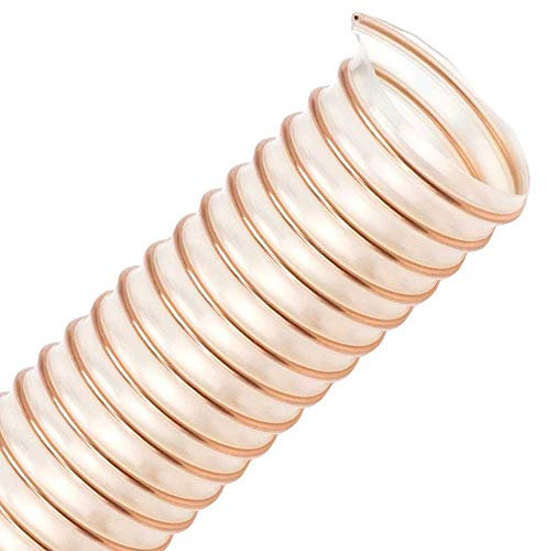 PURTON-MS 50 mm (2 pouces) - Au mètre - Tuyau d'aspiration en polyuréthane de poids moyen - Flexible - Antistatique - Résistant à l'abrasion - Difficilement inflammable