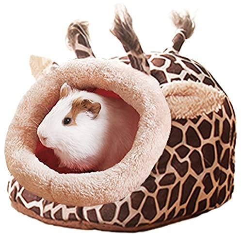 LEFTSTARER Guinea Pig Rat Bed and Hideout for Ferret Hedgehog Sleep and Hide, Hamster Small Pet Animals Supplies Toy Cage Accessories Nest