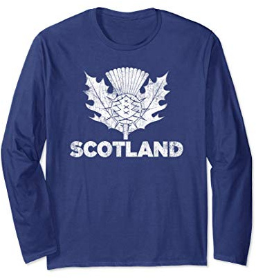 Vintage Scotland Rugby Shirt - Scottish Rugby Football Top Maglia a Manica