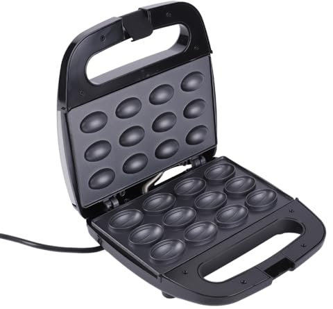 Macchina per Fare il Pane Alla Nocciola da 750 W, Macchina per Fare il Pane Alla Nocciola Elettrica a 12 Fori con Rivestimento Antiaderente per la Casa EU 220-240V