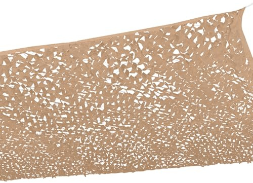 IDMarket - Voile d'ombrage rectangulaire Design ombrière Camouflage 4x6 M Sable