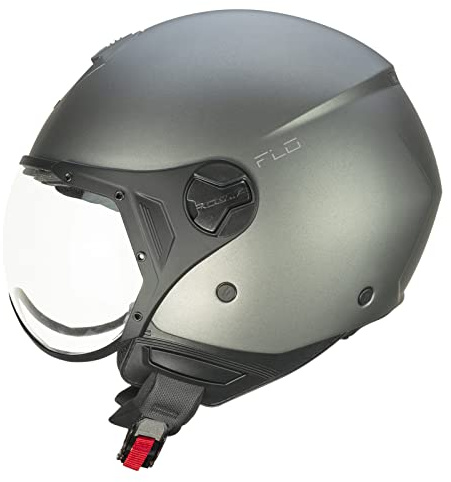 CGM Casco Abierto 167A FLO Mono Antracita Satinada Moldeada, XXL (61 cm)