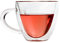 Tazze da caffè in Vetro Isolante a Doppia Parete a Forma di Cuore o Tazze da tè, Latte Trasparente Isolato Tazza da tè con Manico 180ml o 240ml (2#)