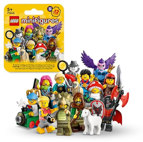 LEGO Minifigures Serie 25, Personaggi da Collezione, Set di Costruzioni per il Gioco di Ruolo, Idea Regalo per Ragazzi, Ragazze, Bambini e Bambine da 5 Anni, Scatola con 1 di 12 Figure a Caso 71045