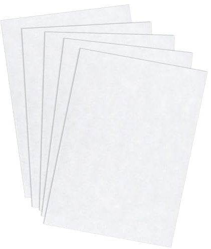 Dimeho 5 Stücke Steifer Filz 3mm stark Filzstoff Bastelfilz Weiß 20X30CM Filzplatten Patchwork Vliesstoff Felt Fabric zum Dekoration Basteln DIY Handwerk Nähen Projekte Patchwork Scrapbooking