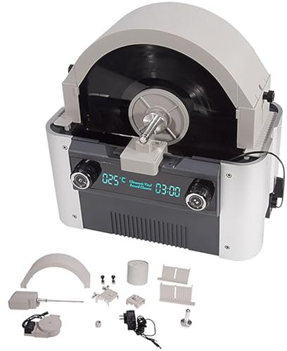 Ultraljudsrengöring För Vinylskivor, 6l Bärbar Ultraljudsrengöring, Automatisk Centrifugering, Med Värme- Och Timerknapp, Tvätt 10 Ark, Ultraljudsrengöringsmaskin För Vinyl För Hem Och Kommersiellt