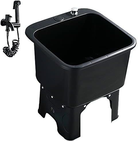 Évier de Service pour serpillère à Montage au Sol, évier de Magasin Commercial avec Robinet, évier Utilitaire pour Balcon Domestique, Station de Lavage, cuve de buanderie, évier de Service