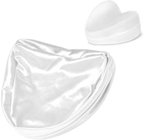 Zelimun Knee Pillow Cover 9.8 x9.8 x5.9, Leg Pillowcase Replacement, Contour Pillowcase for Heart Shaped Knee Pillow (White)
