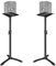 2 Pack Adjustable Height Speaker Stands, Extend 680mm to 1160mm, 4 Speed Height Adjustment, Each Holds 15KG, Bookshelf Speakers for 4″ 5″ 6″ 8″ Speakers and HIFI Audio