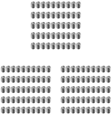 Reinscer 150 unidades, M2,5 x 3 mm, acero inoxidable, hexágono interior, juego de tornillos prisioneros sin cabeza