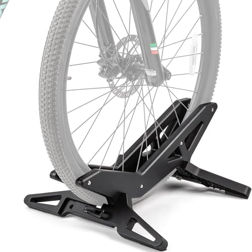 Soporte De Suelo para Bicicletas, Universal para Bicicletas De MontañA, Compatible con La MayoríA De NeumáTicos De 30 A 80 Mm De Ancho, Ideal para Reparaciones En Interiores Y Exteriores