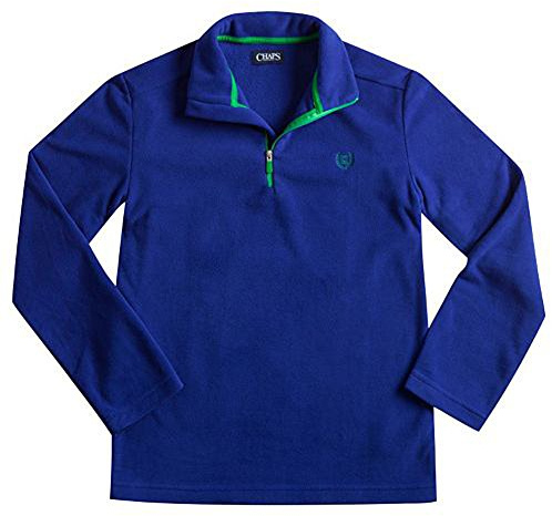 Chaps Little Boy's Mockneck 1/4 Zip Microfleece Pullover (4, Active Roy)