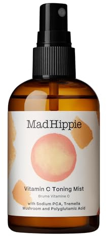 Mad Hippie Vitamin C Toning Mist – Skin-Brightening Toner for Face, Vitamin C Facial Mist Hydrating Spray, 4 Oz