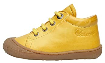 Naturino Chaussures Premiers Pas en Cuir, Jaune 21