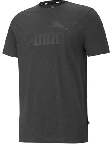Puma Herren ESS Tee T-Shirt, Dark Gray Heather, M
