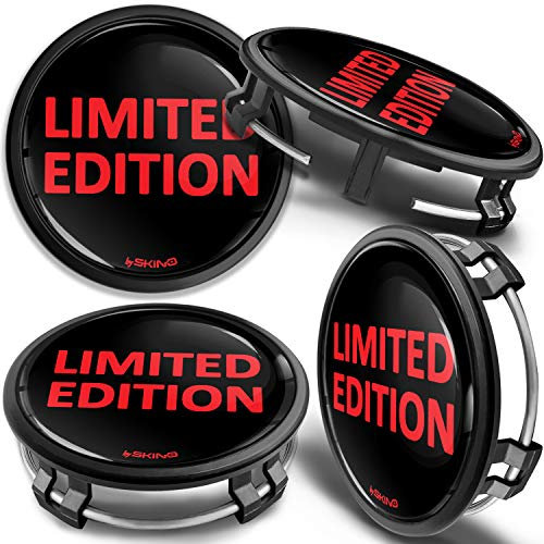 SkinoEu 4 x 75 mm Nabendeckel Felgendeckel Kompatibel mit Mercedes Benz Radnabenabdeckung Nabenkappen Felgenkappen Radkappen Alufelgen B66470207 / B66470200 Rot cm 28
