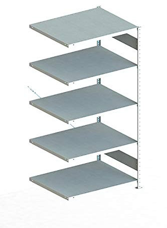 Meta - Anbauregal 2000x1000x800 mm verzinkt Fachlast 230 Kg