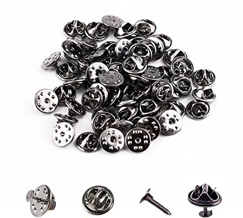 Schmetterling Pin Clutch, Verschlüsse Butterfly Clips Pin, Schmetterling Kupplung, Anstecker mit Schmetterlingsverschluss, Schmetterling Clutch Krawattennadeln, 50 Stück Pin Verschluss