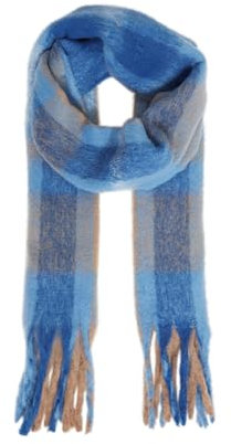 OXMO by OXVivi Damen Schal Strickschal Grobstrick Outdoor Onesize, Größe:ONE, Farbe:Nautical Blue Mix (202185)