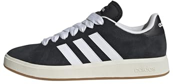 adidas Men's Grand Court Base 00s Shoes, Core Black/Cloud White/Gum, 6 UK