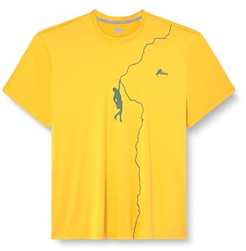 ANDE The Nose T-shirt för män – andningsbar teknisk T-shirt med EXOTHERM®-teknik, Guld, 3XL