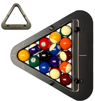 Zegaqae Precision-Engineered Professional Billiard Rack System That Eliminates Gaps, 9/8-Ball PRO Precision Billiard Rack | Heavy Duty Metal Triangle Racks For Perfect Racks Every Time