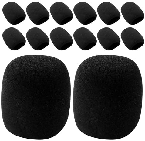 Healeved 18pezzi Filtro Anti-pop per Microfono in Eva Parabrezza per Microfono Portatile Copertura Antivento per Canto Filtro Antipop per Registrazione Vocale Schermo per Wireless