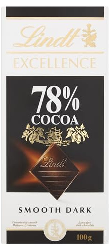 Lindt Chocolat noir corsé 78% cacao - La tablette de 100g